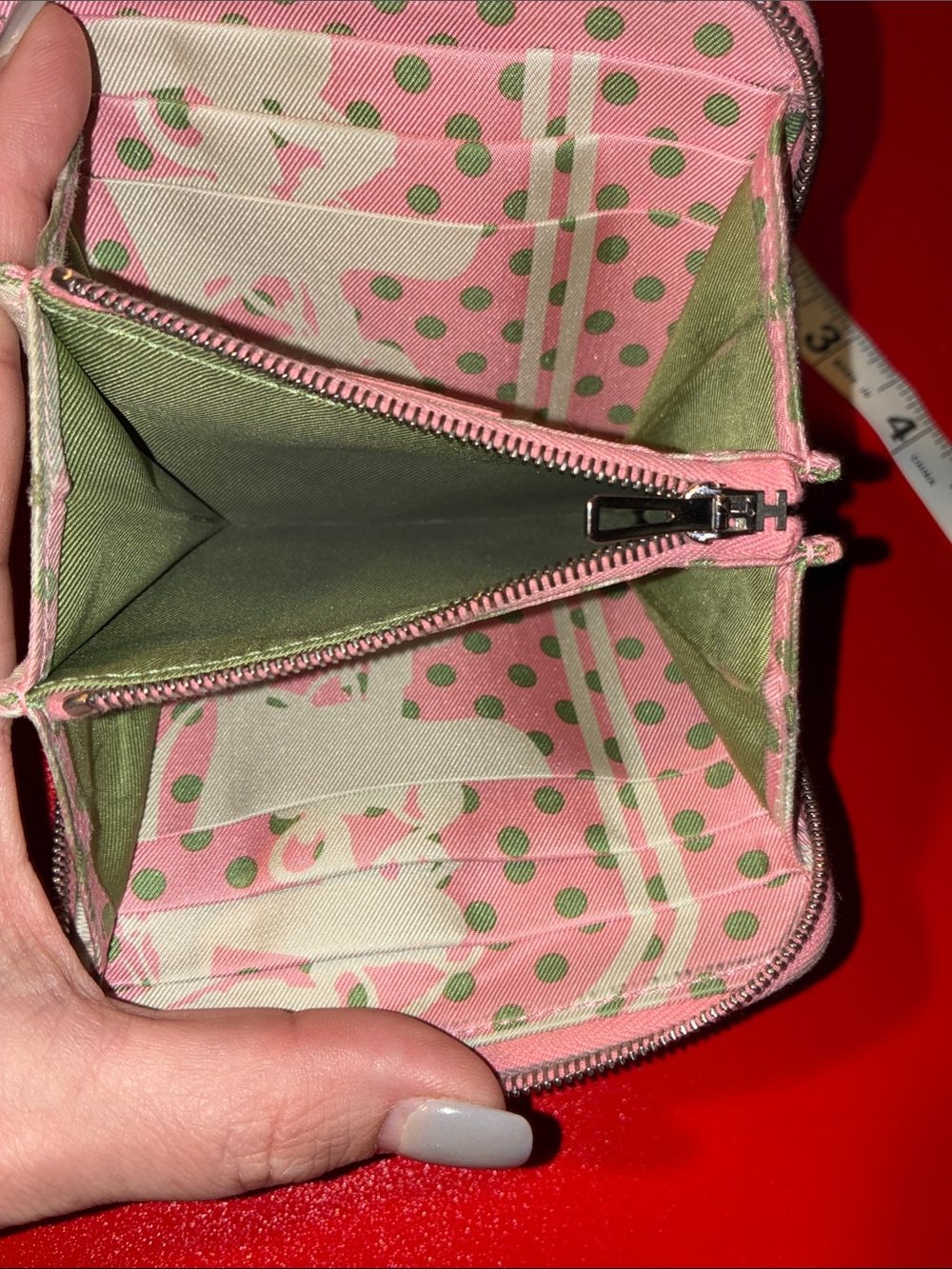 Pink Hermes compact wallet - Picture 4 of 6